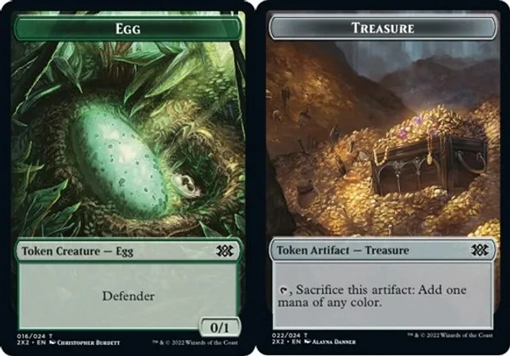 Egg Token // Treasure Token - Foil