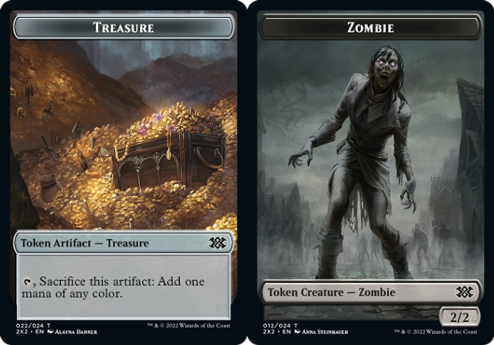 Treasure Token // Zombie Token - Foil