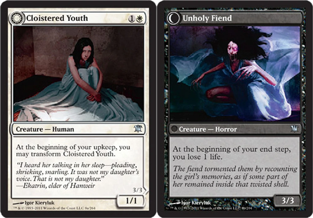 Cloistered Youth // Unholy Fiend - Foil