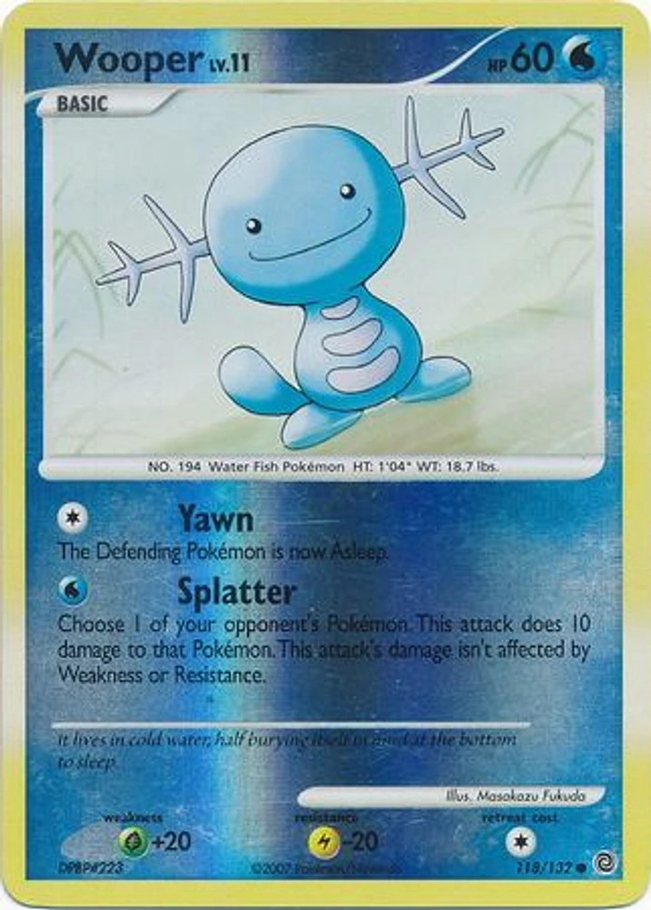 Wooper - 118/132 - Common - Reverse Holo