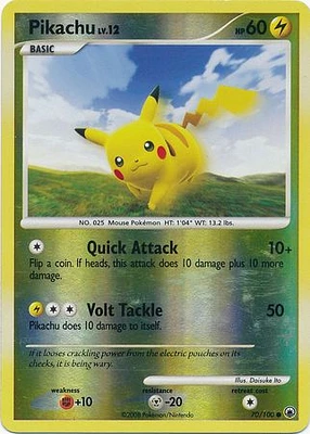 Pikachu - 70/100 - Common - Reverse Holo