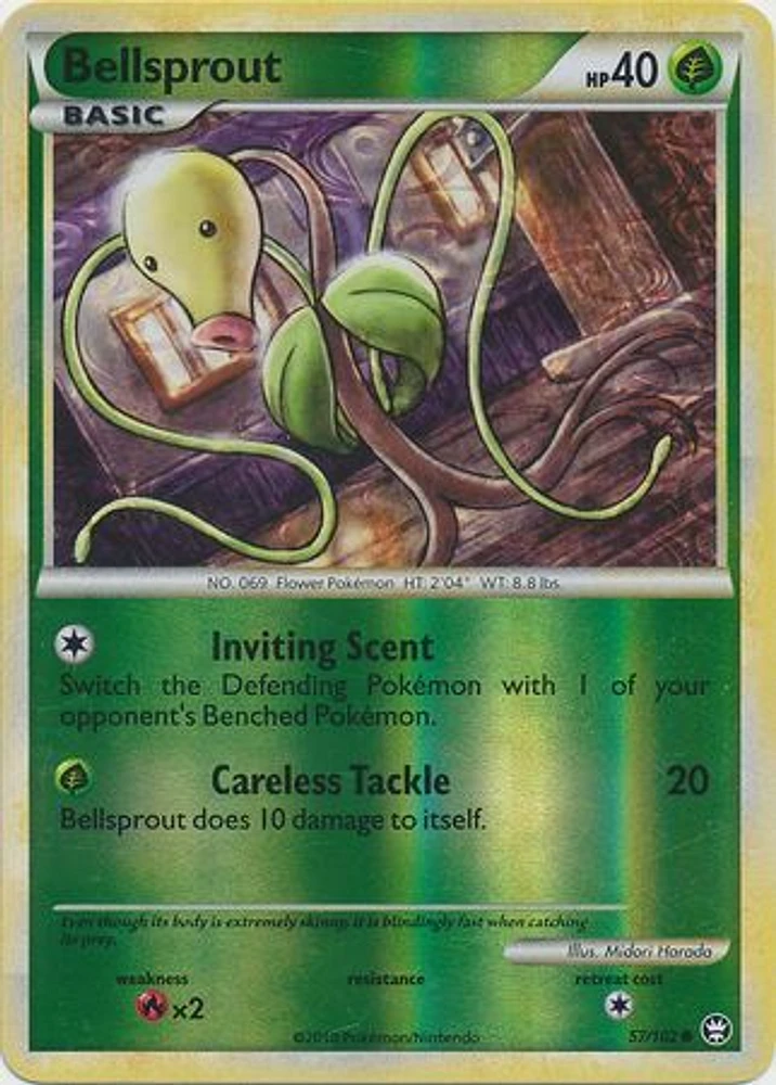 Bellsprout - 57/102 - Common - Reverse Holo