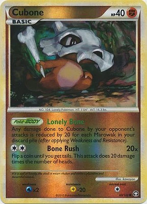 Cubone - 60/102 - Common - Reverse Holo