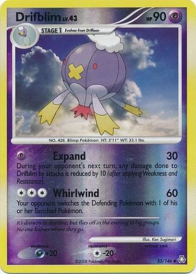 Drifblim - 53/146 - Uncommon - Reverse Holo