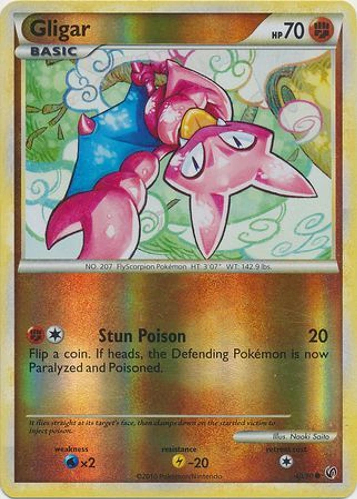 Gligar - 49/90 - Common - Reverse Holo