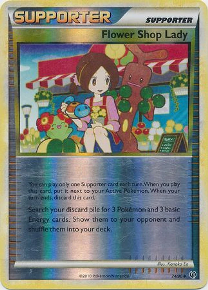 Flower Shop Lady - 74/90 - Uncommon - Reverse Holo