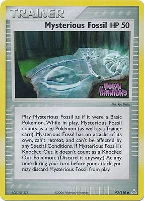 Mysterious Fossil - 92/110 - Common - Reverse Holo