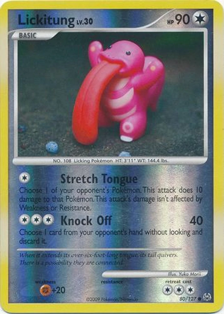 Lickitung - 80/127 - Common - Reverse Holo