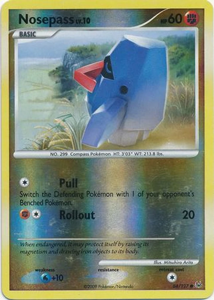 Nosepass - 84/127 - Common - Reverse Holo