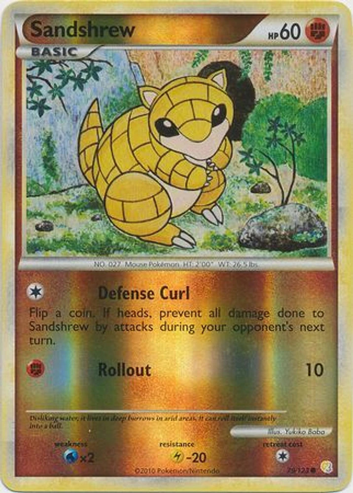 Sandshrew - 79/123 - Common - Reverse Holo