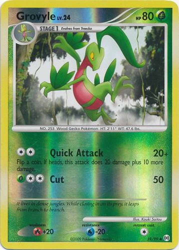 Grovyle - 39/99 - Uncommon - Reverse Holo