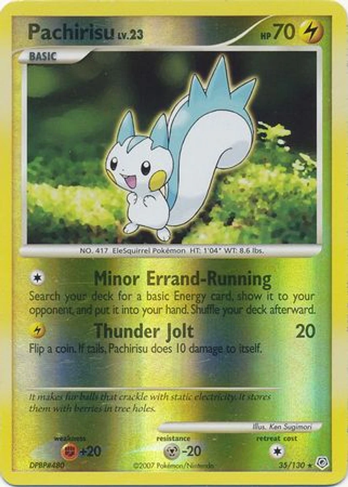 Pachirisu - 35/130 Rare Reverse Holo