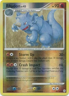 Rhydon - 60/130 - Uncommon - Reverse Holo