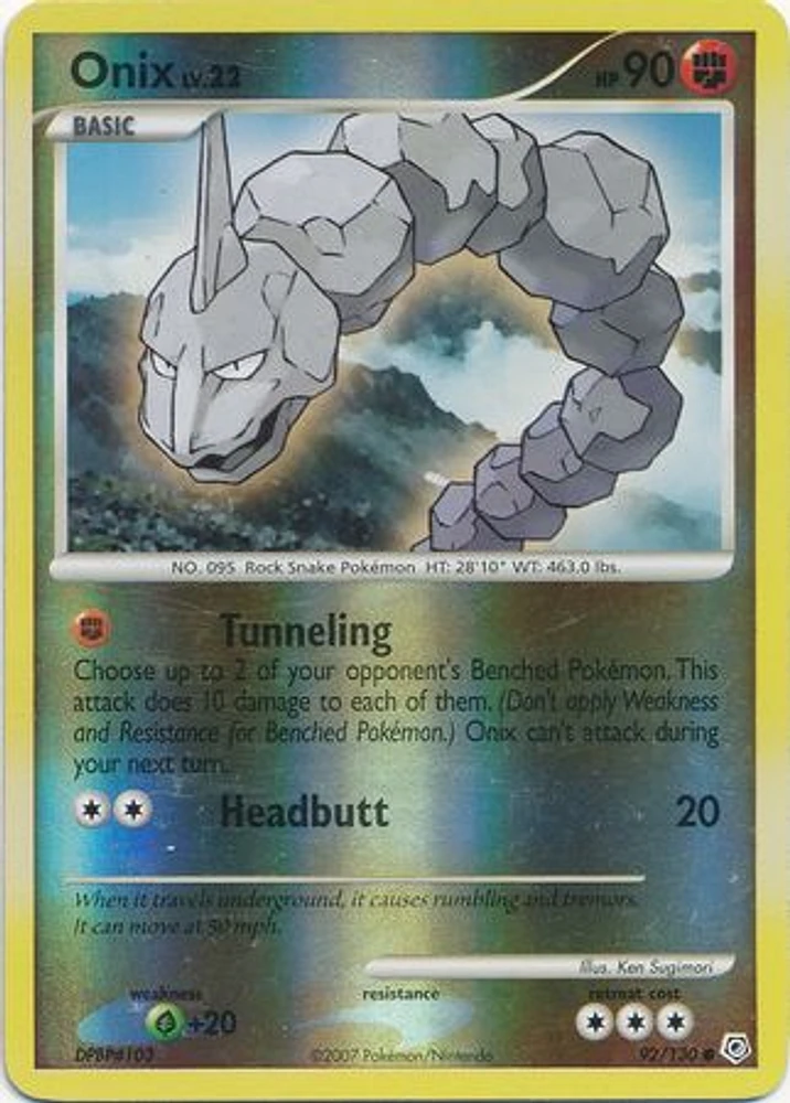 Onix - 92/130 - Common - Reverse Holo