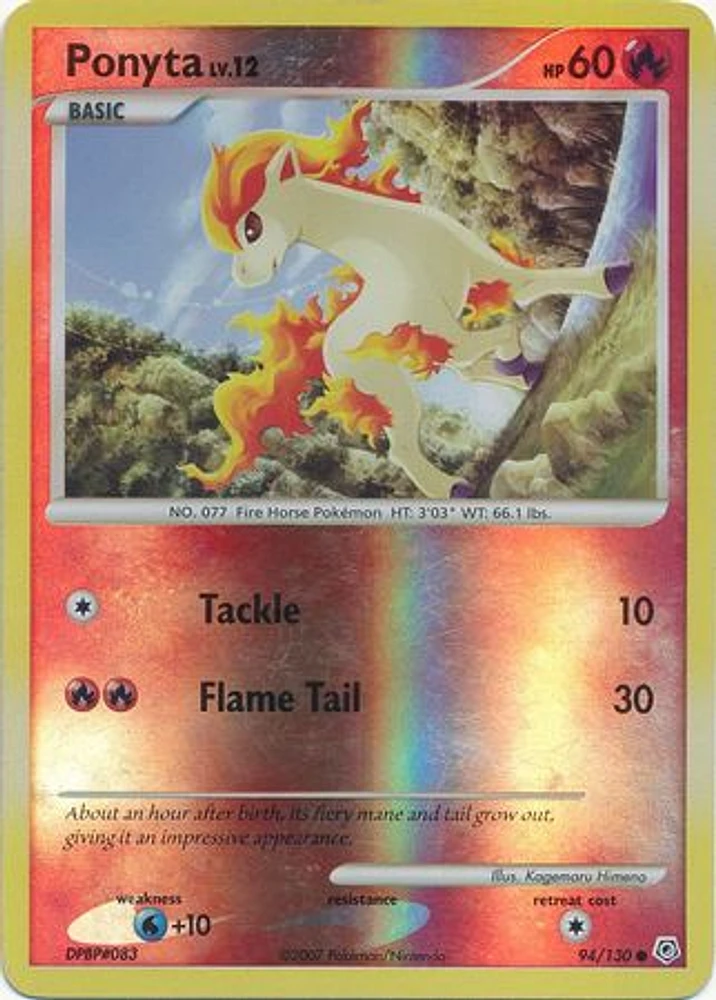 Ponyta - 94/130 - Common - Reverse Holo