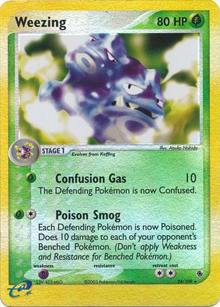 Weezing - 24/109 - Rare - Reverse Holo