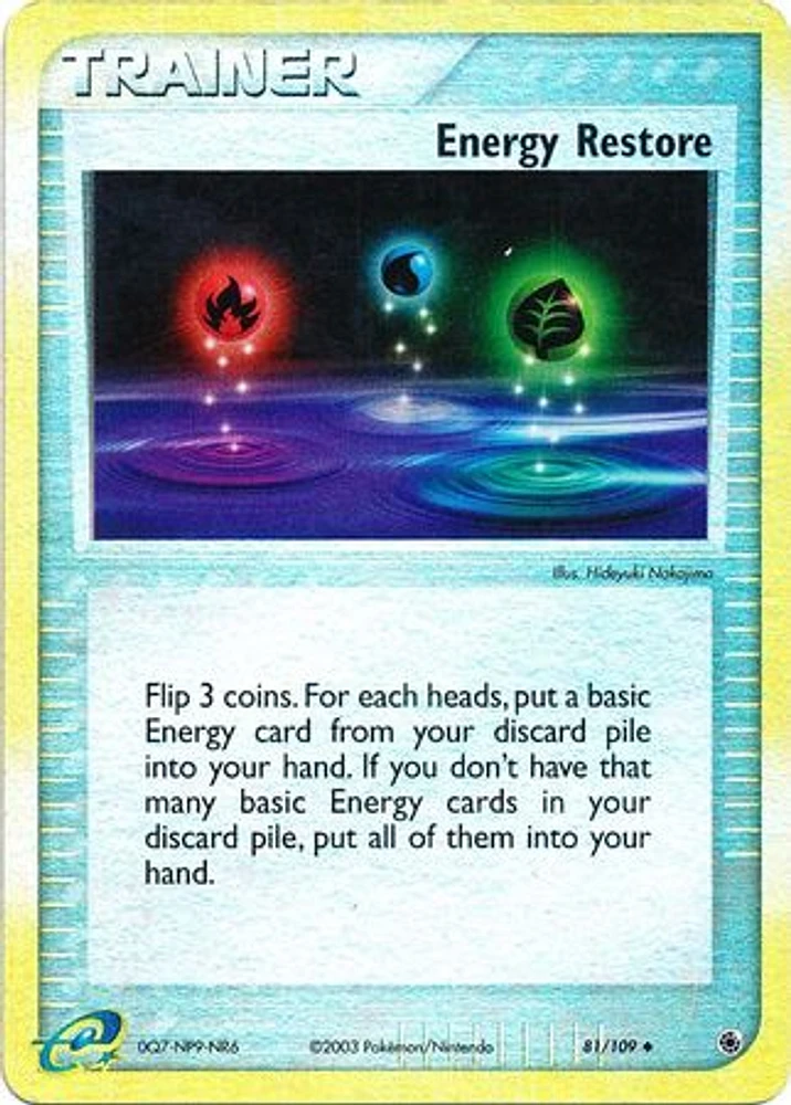 Energy Restore - 81/109 - Uncommon - Reverse Holo