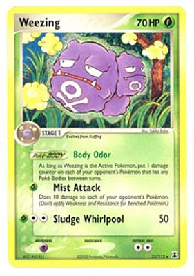 Weezing - 33/113 - Rare - Reverse Holo