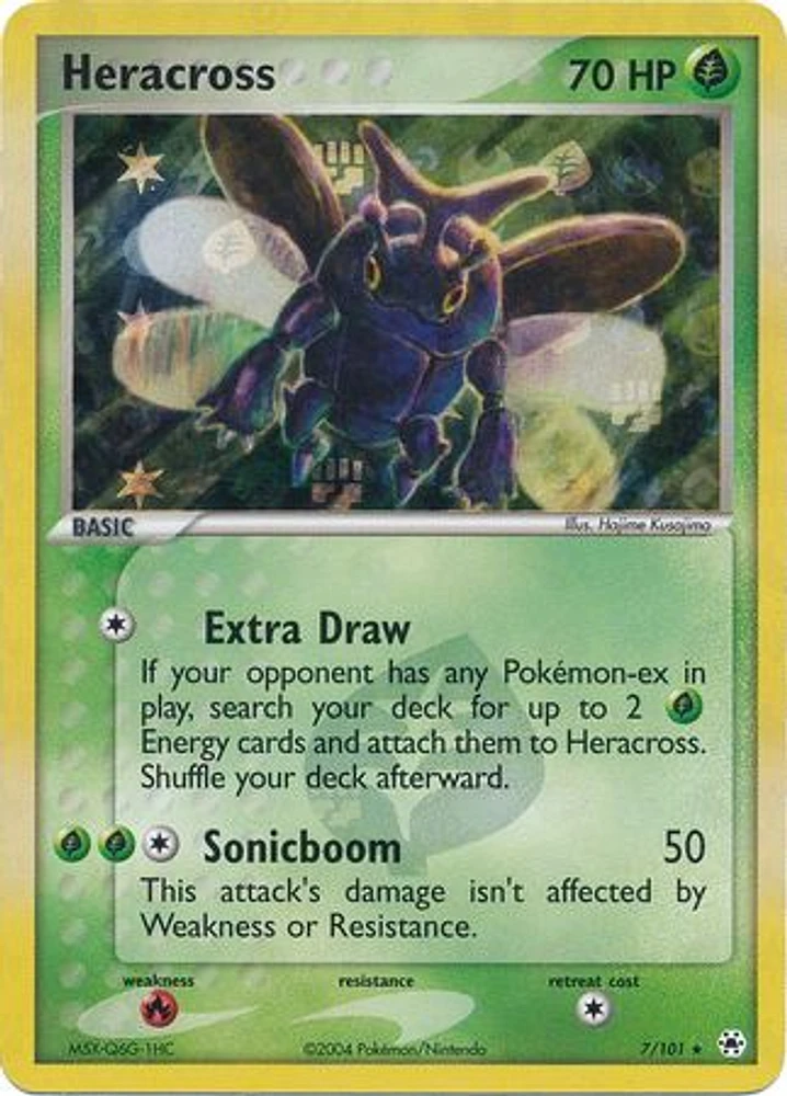 Heracross - 7/101 - Holo Rare - Reverse Holo