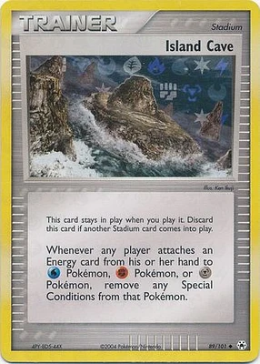 Island Cave - 89/101 Uncommon Reverse Holo