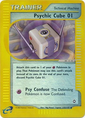 Psychic Cube 01 - 132/147 - Uncommon - Reverse Holo