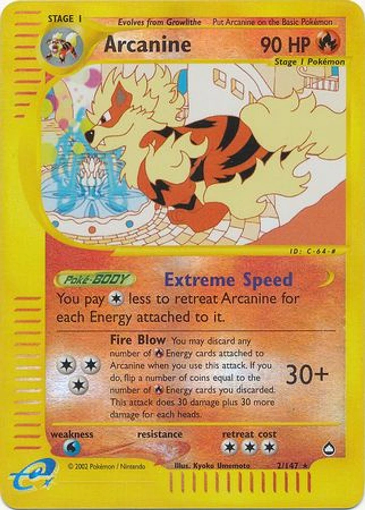 Arcanine - 2/147 - Rare - Reverse Holo