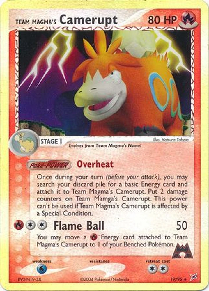 Team Magma's Camerupt - 19/95 - Rare - Reverse Holo