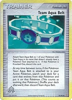 Team Aqua Belt - 76/95 - Uncommon - Reverse Holo