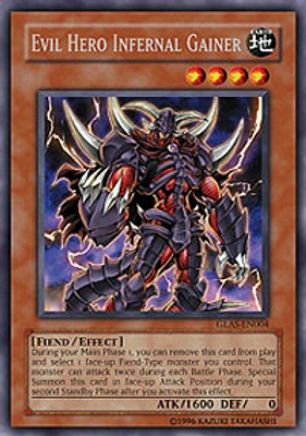 Evil Hero Infernal Gainer - GLAS-EN004 - Rare - Unlimited Edition