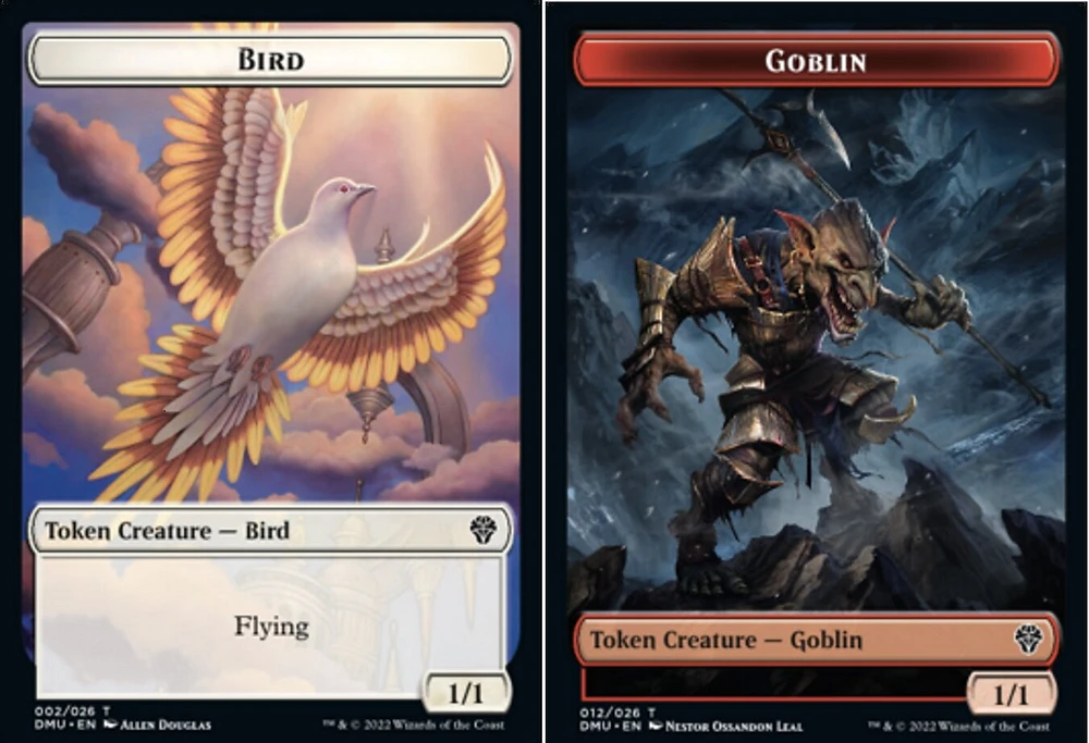 Bird Token (002) // Goblin Token - Foil