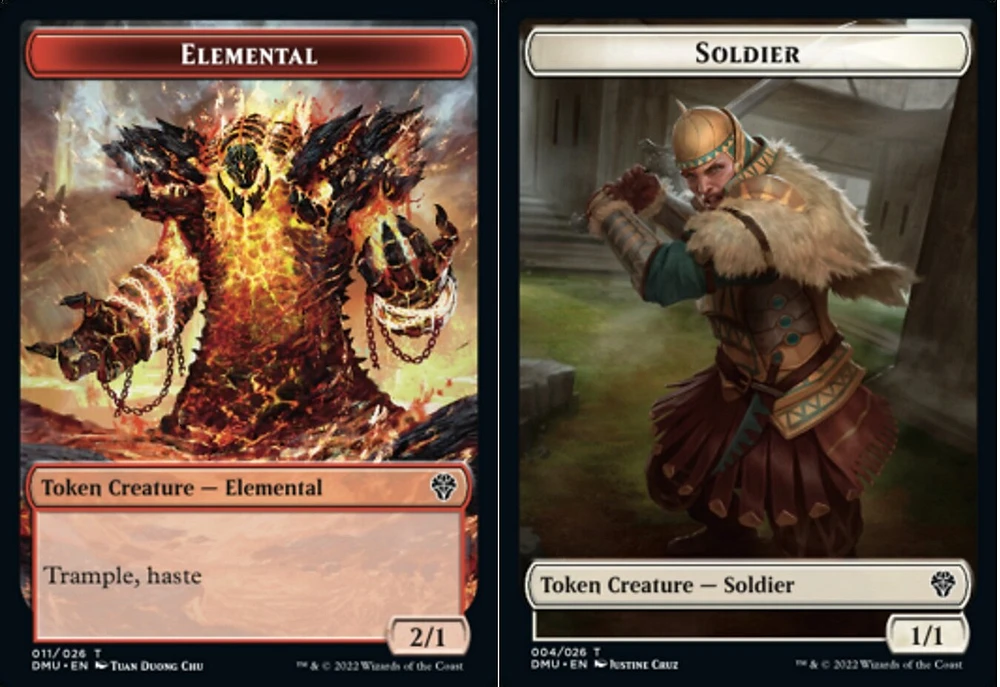 Elemental Token // Soldier Token - Foil