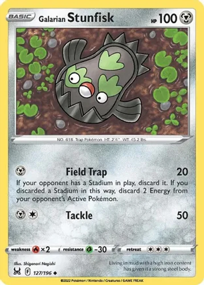 Galarian Stunfisk - 127/196 - Uncommon