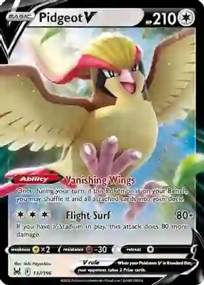 Pidgeot V - 137/196 Ultra Rare