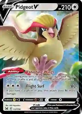 Pidgeot V - 137/196 Ultra Rare