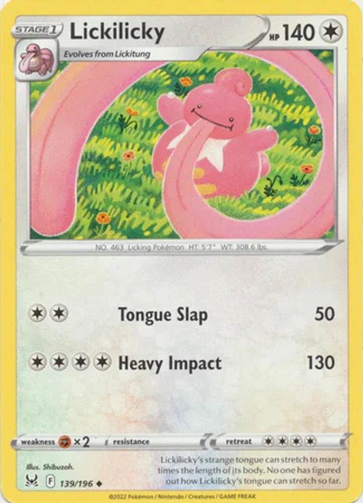 Lickilicky - 139/196 - Uncommon