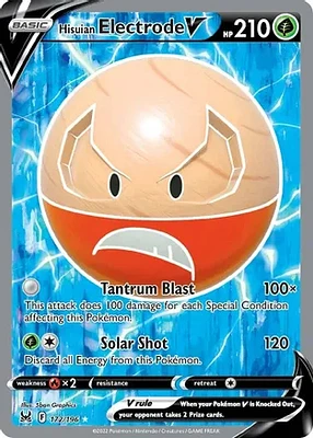 Hisuian Electrode V - 172/196 - Full Art Ultra Rare