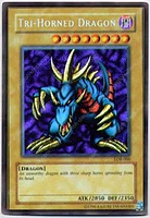 Tri-Horned Dragon - LOB-000 - Secret Rare - Unlimited Edition