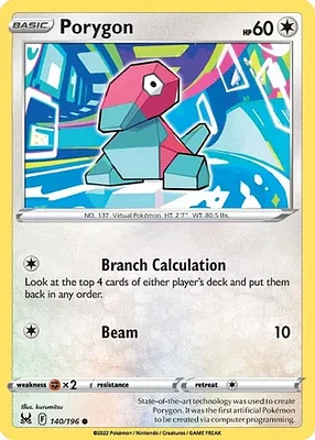 Porygon - 140/196 Common Reverse Holo