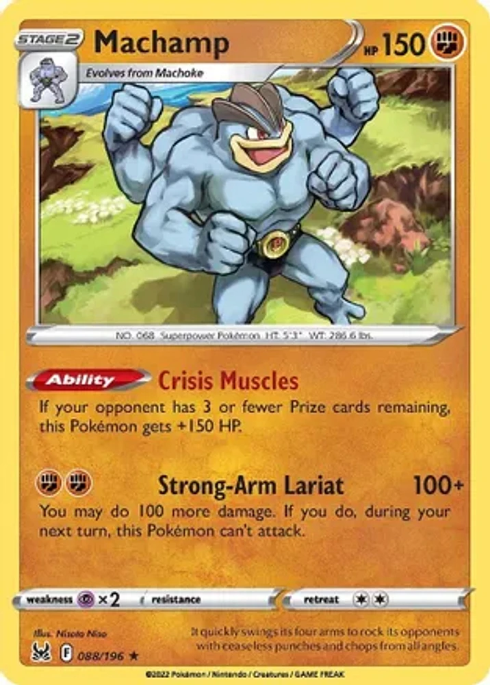 Machamp - 088/196 - Holo Rare - Reverse Holo