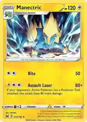 Manectric - 055/196 Rare Reverse Holo