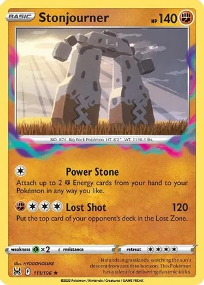 Stonjourner - 111/196 Rare Reverse Holo