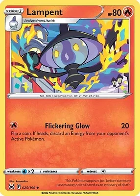 Lampent - 025/196 Uncommon Reverse Holo