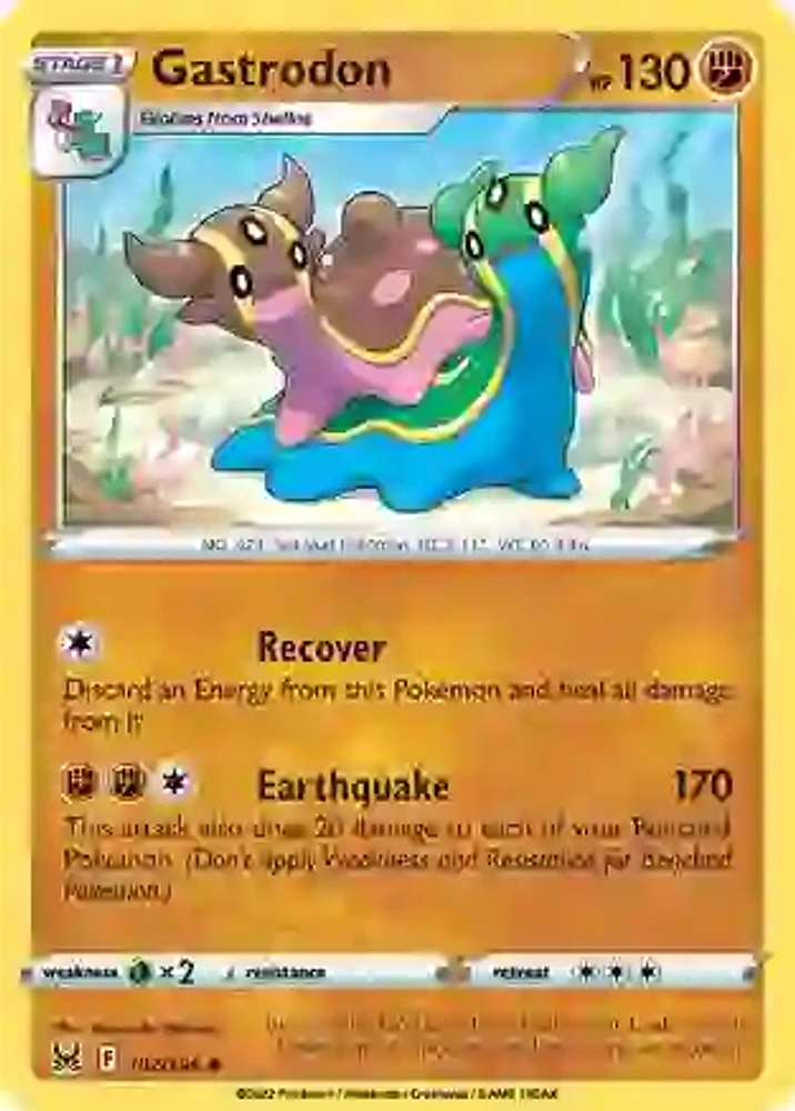 Gastrodon - 102/196 Uncommon Reverse Holo