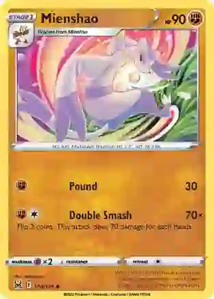 Mienshao - 104/196 Uncommon Reverse Holo