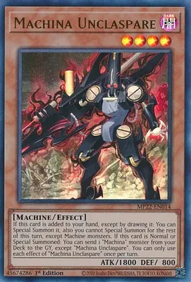 Machina Unclaspare - MP22-EN014 - Ultra Rare - 1st Edition