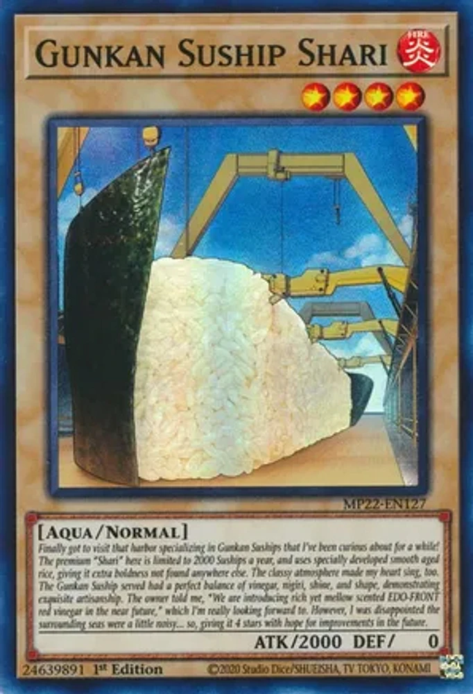Gunkan Suship Shari - MP22-EN127 Super Rare 1st Edition