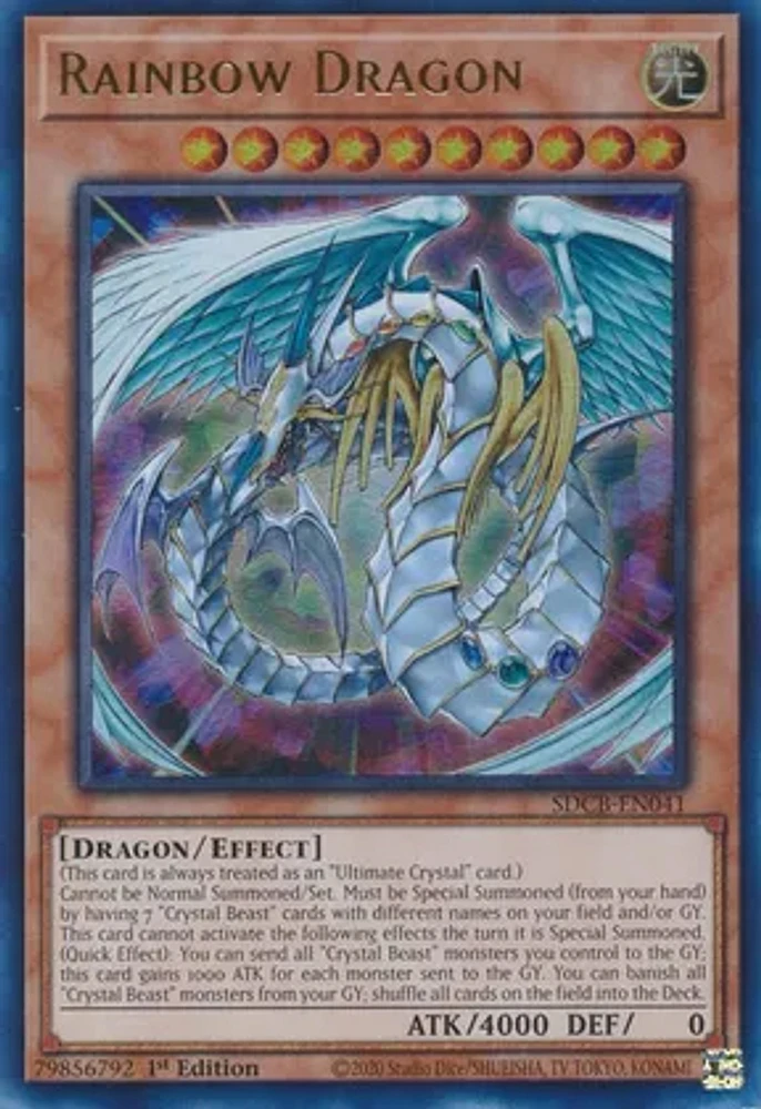 Rainbow Dragon - SDCB-EN041 Ultra Rare 1st Edition