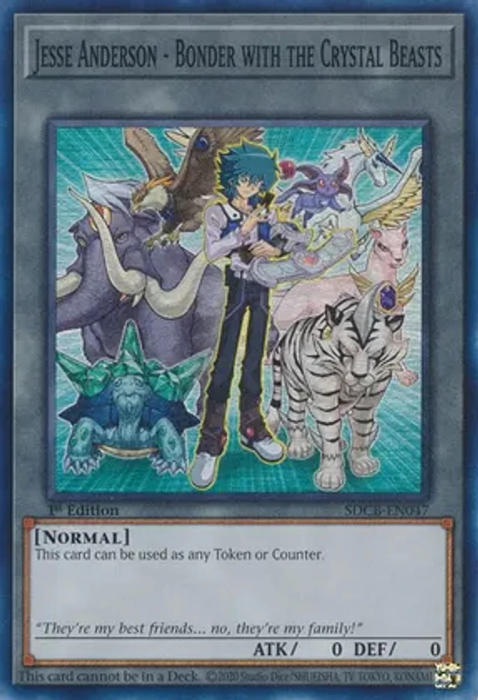 Jesse Anderson - Bonder with the Crystal Beasts - SDCB-EN047 - Super Rare - 1st Edition