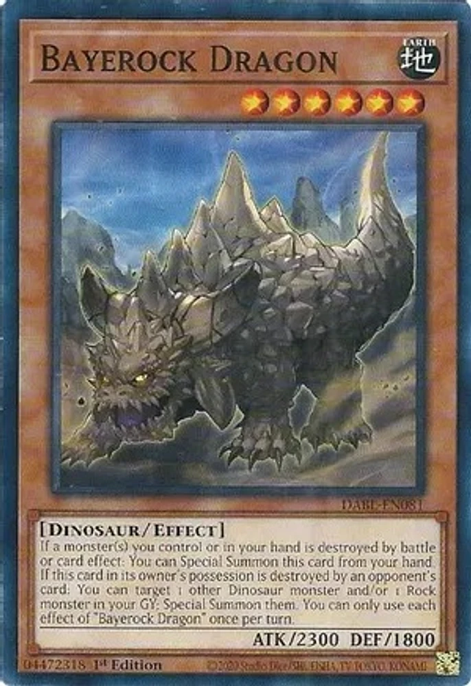 Bayerock Dragon - DABL-EN081 - Common - 1st Edition