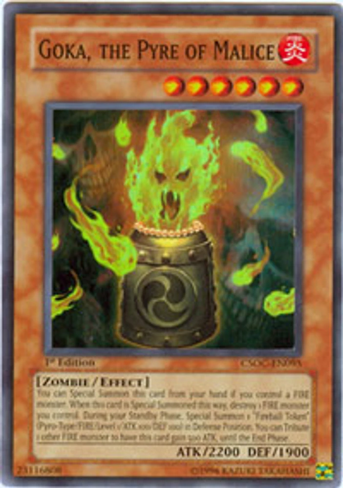 Goka, the Pyre of Malice - CSOC-EN095 - Super Rare - Unlimited Edition